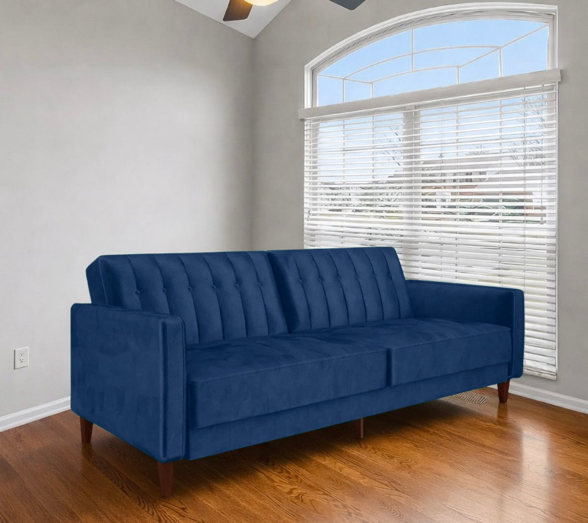 Velvet Convertible Sofa
