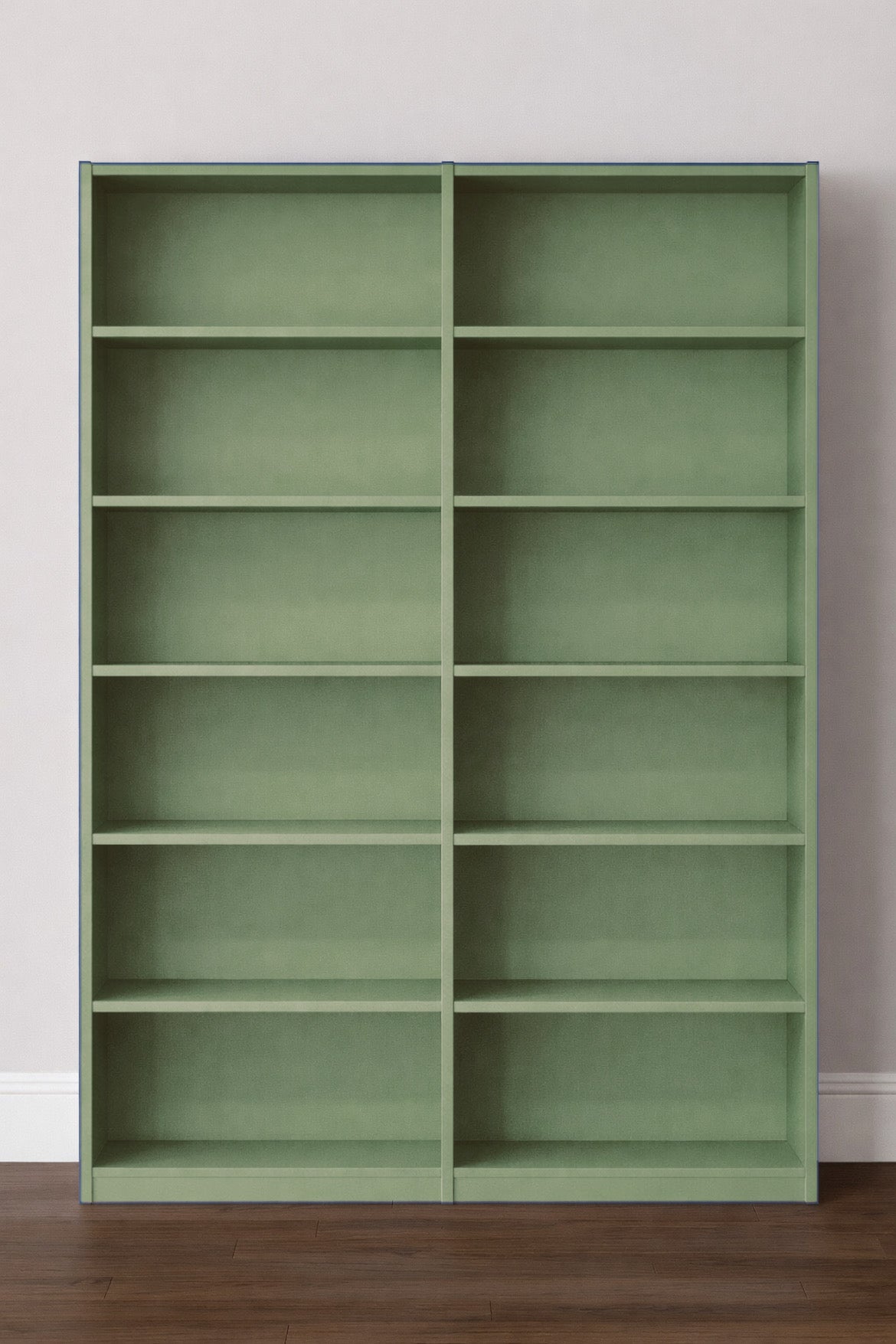 6-Tier Double Wide Bookshelf