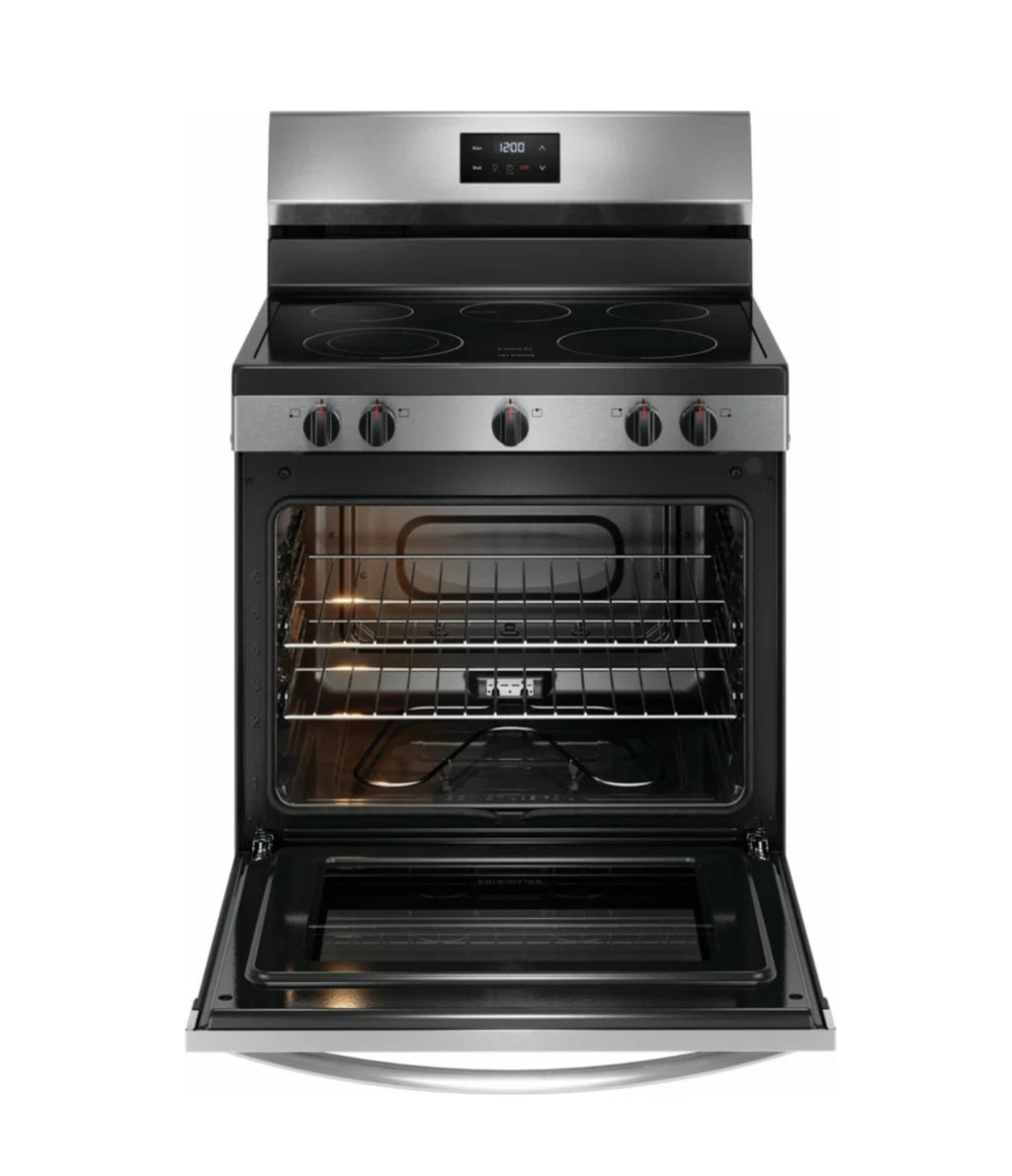 Frigidaire 30" 5.3 Cubic Feet Steam Cleaning Electric Range