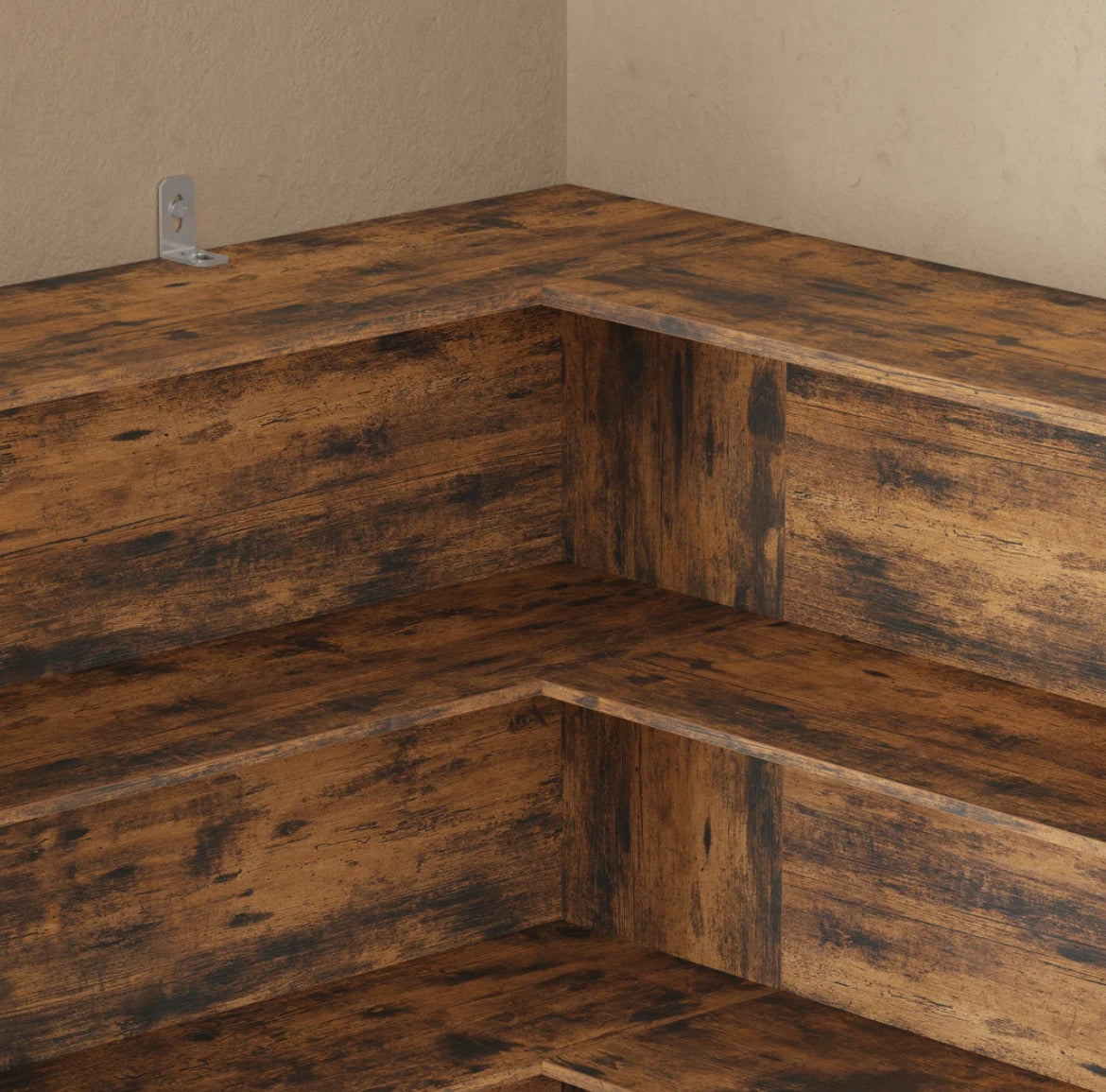 L-Shaped Corner Bookcase