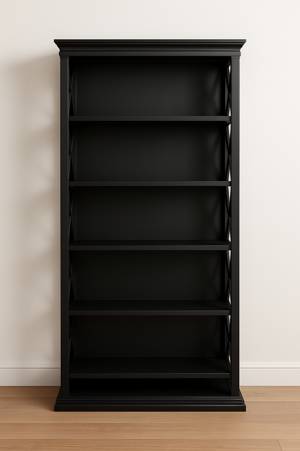 6-Tier Industrial Standing Bookshelf