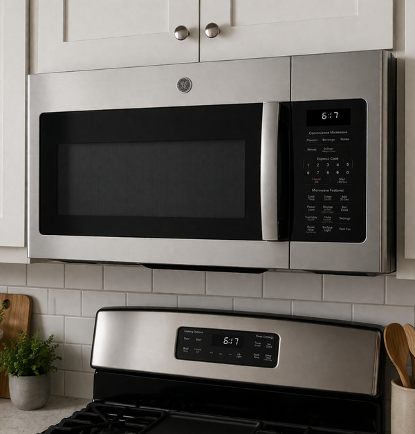 GE 30" 1.7 Cubic Feet Professional Over-The-Range Microwave