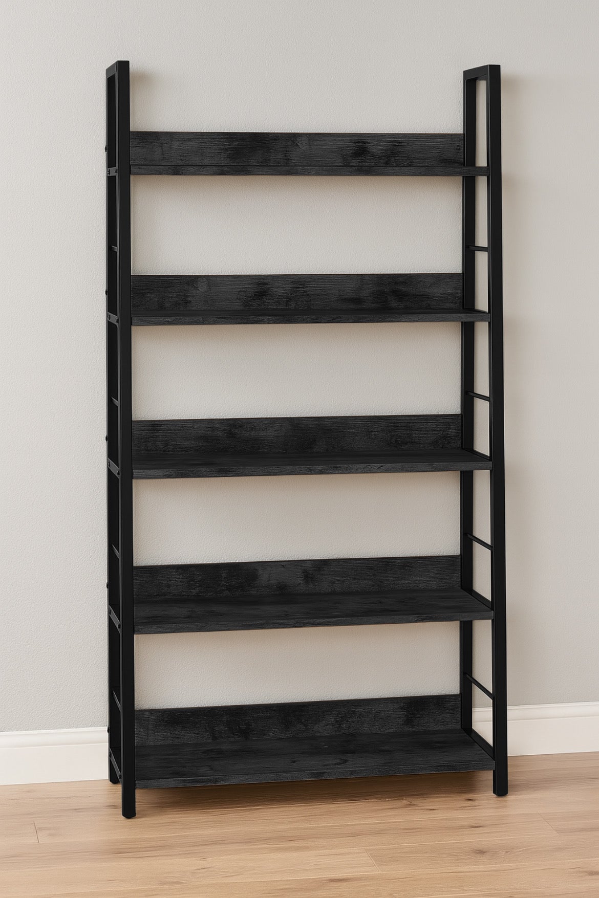 5-Tier Ladder Style Bookshelf