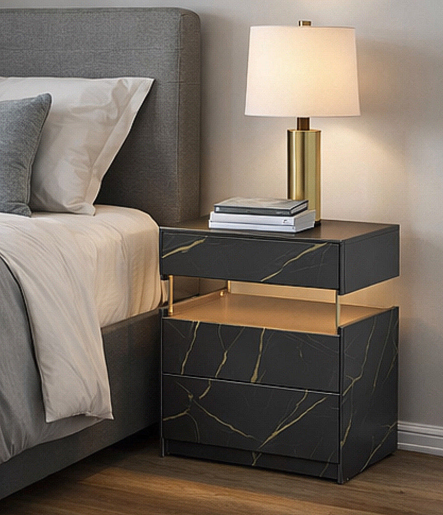 Modern LED Nightstand (Set of 2)