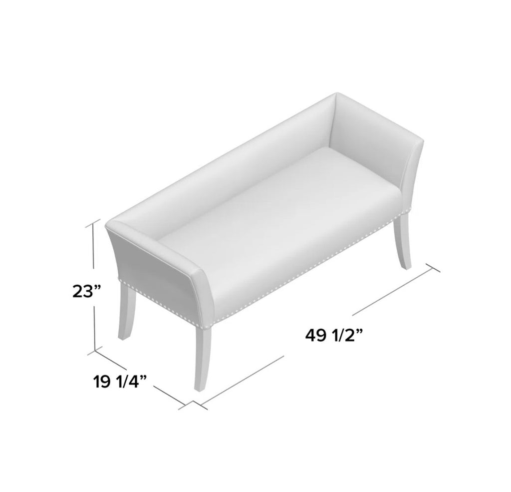 49.5” Nailhead Bench