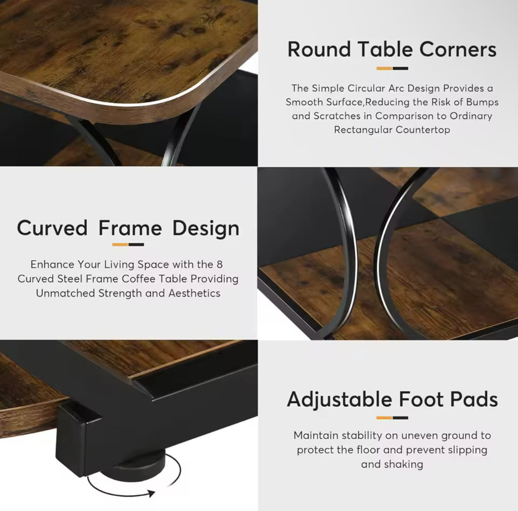Square Rustic Coffee Table