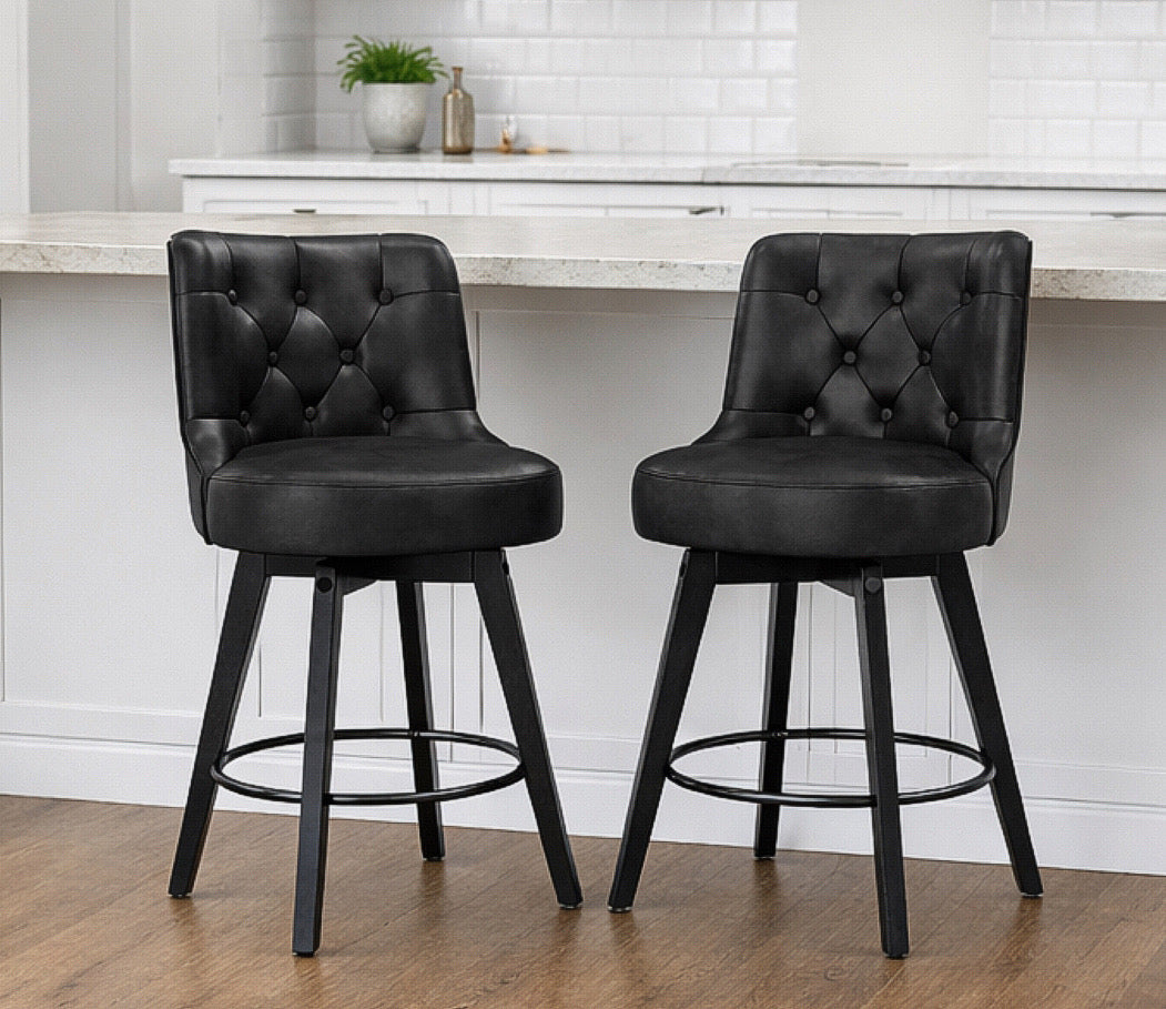 37" Swivel Counter Stool (Set of 2)