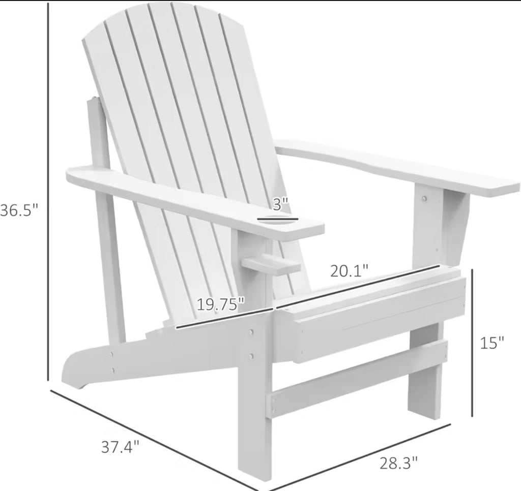 Wooden Outdoor Patio Lawn Chair