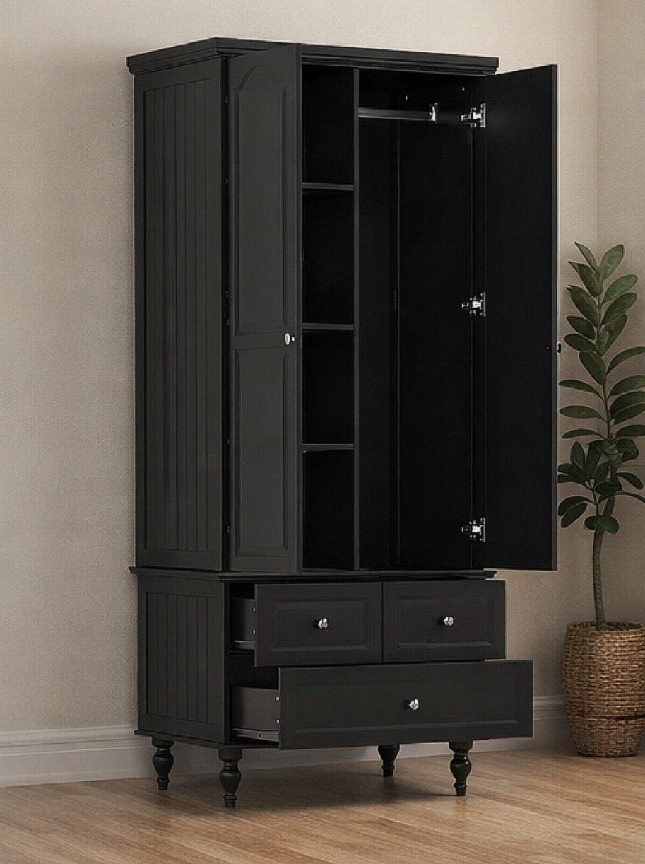 Free Standing Armoire w/ 3 Doors