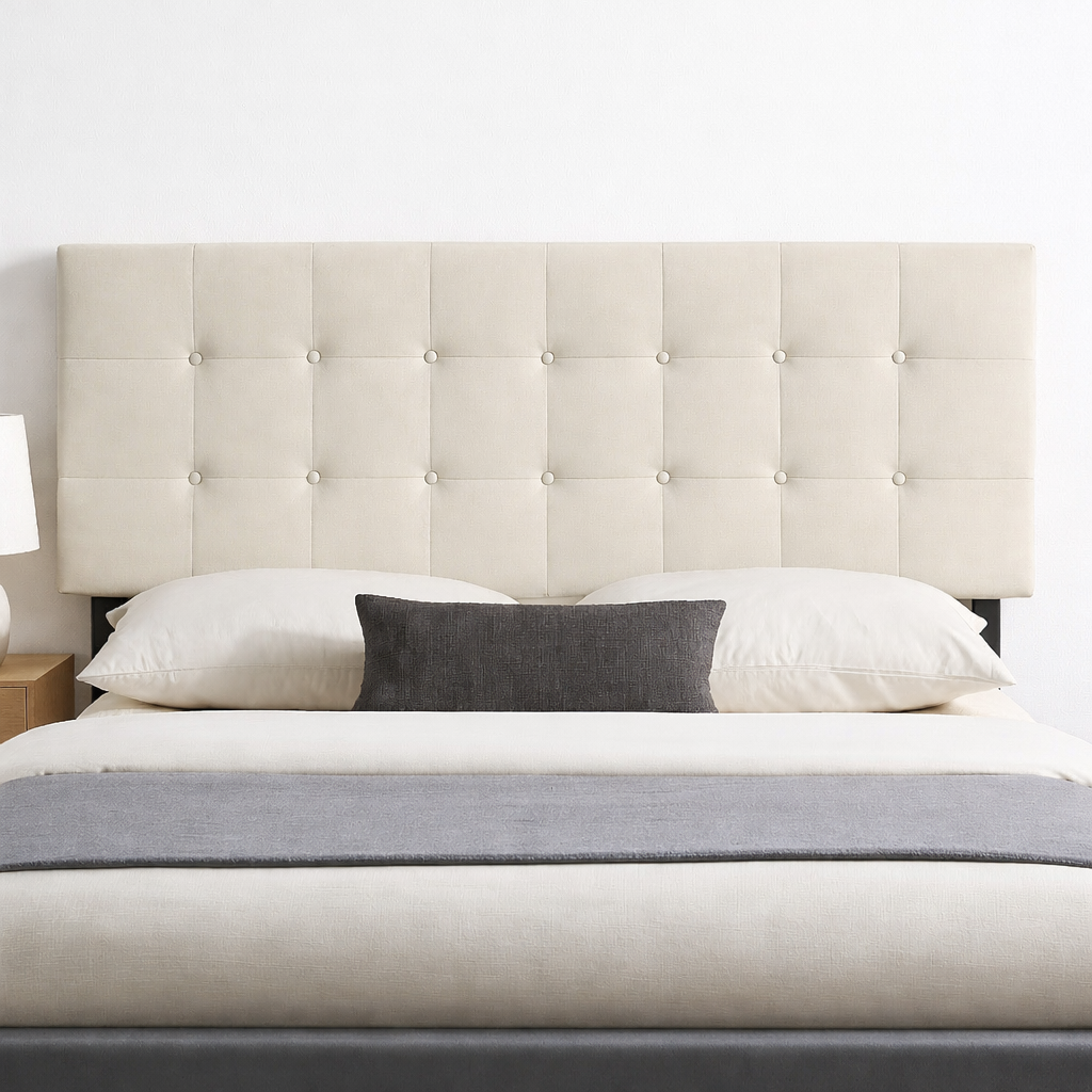 Adjustable Headboard w/ Button Tufted