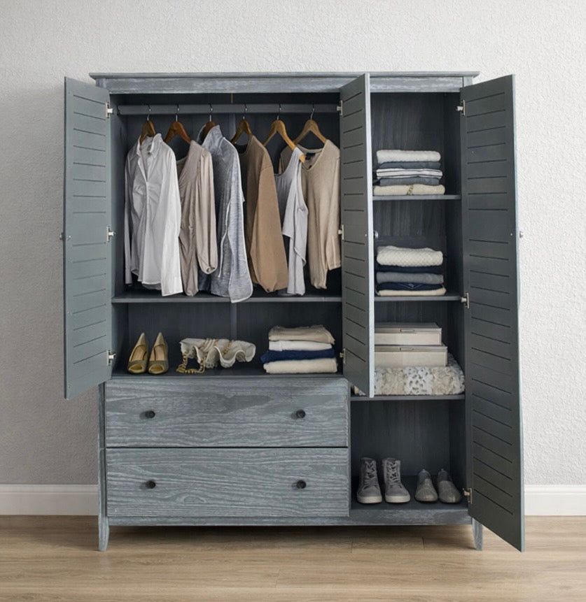 59” Solid Wood Armoire
