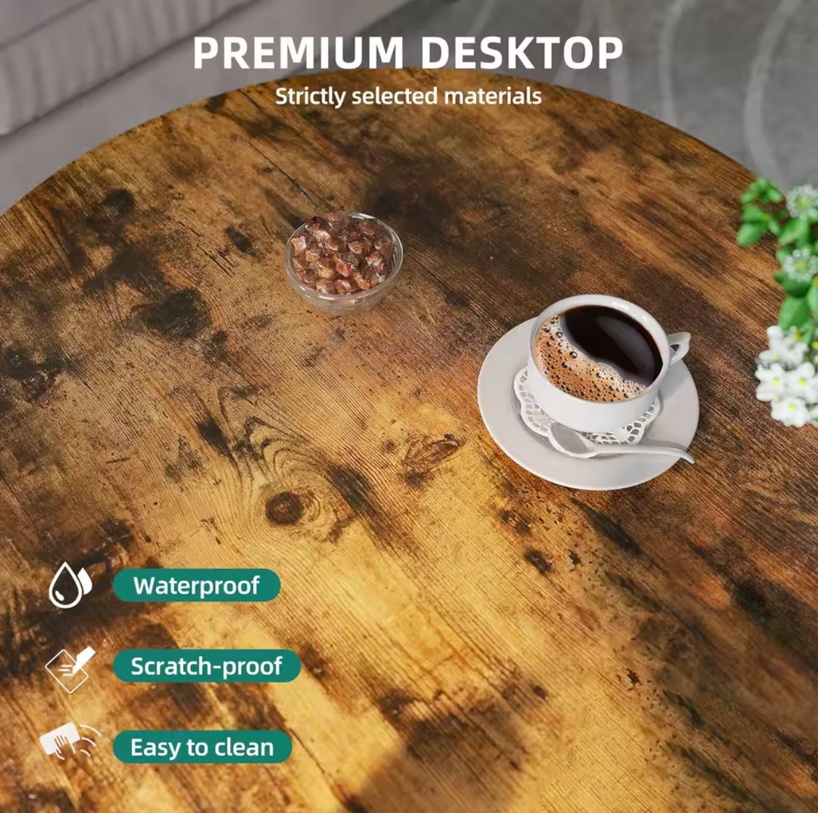 Round Rustic Coffee Table