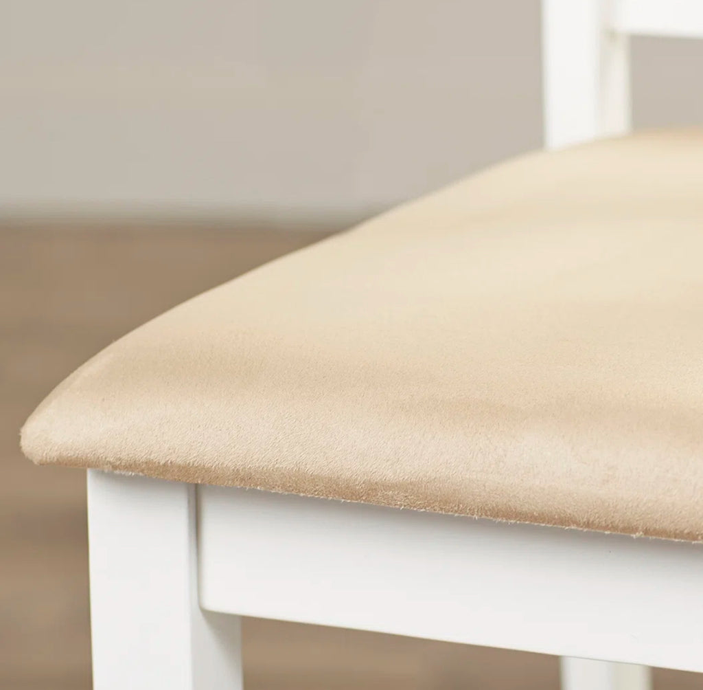 Space-Saving Farmhouse Dining Table Set for 4