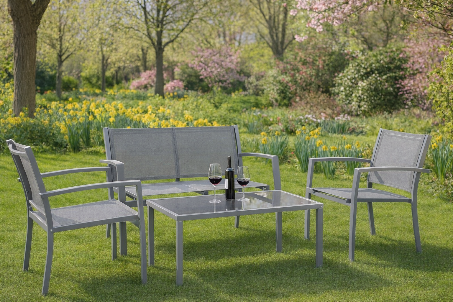 4-Piece Outdoor Garden Sofa Set