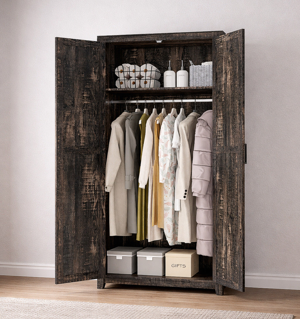 2-Door Farmhouse Armoire
