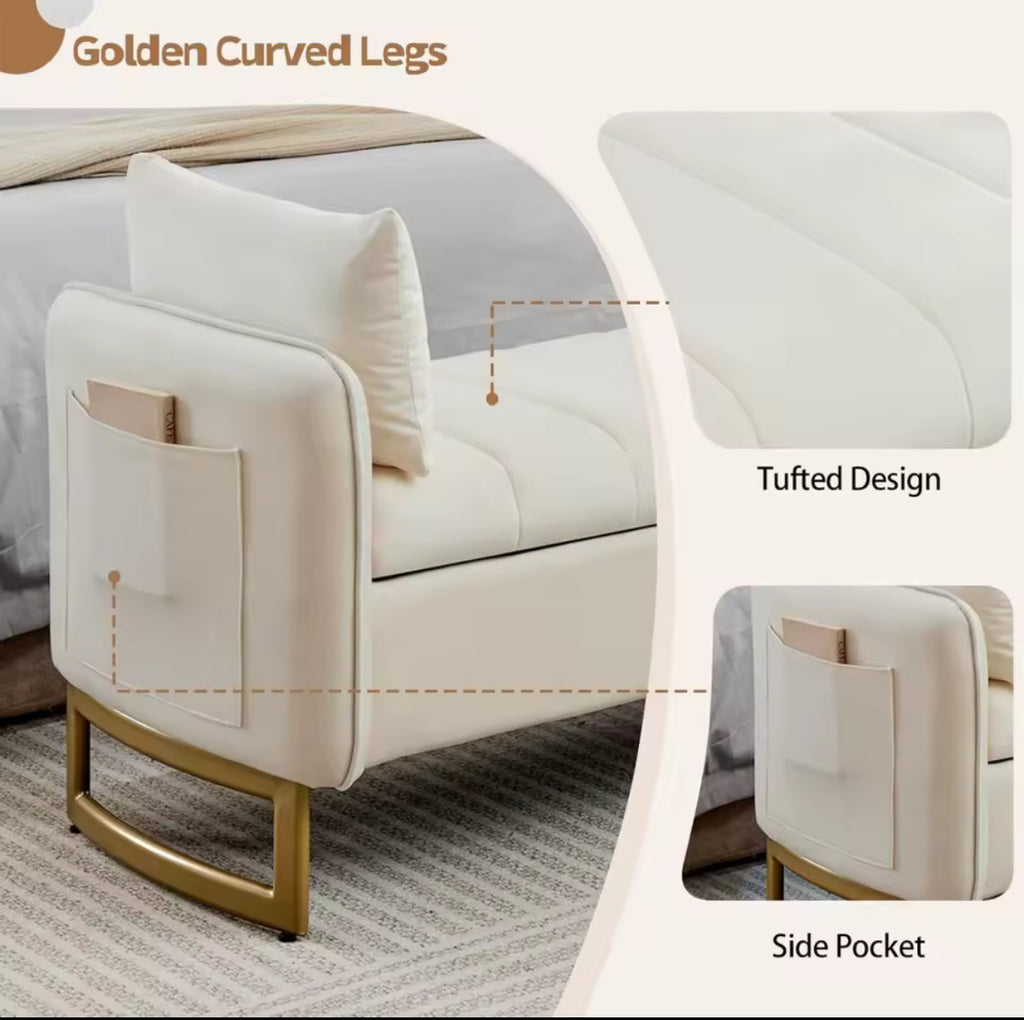 66" King-Size Storage Bench