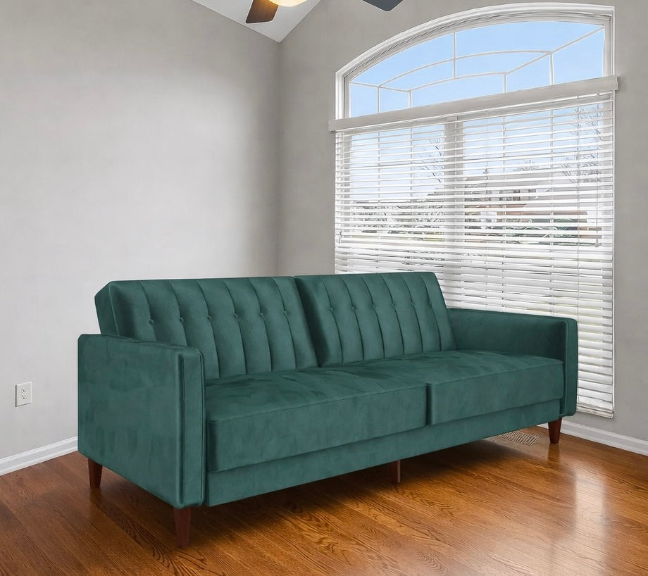 Velvet Convertible Sofa