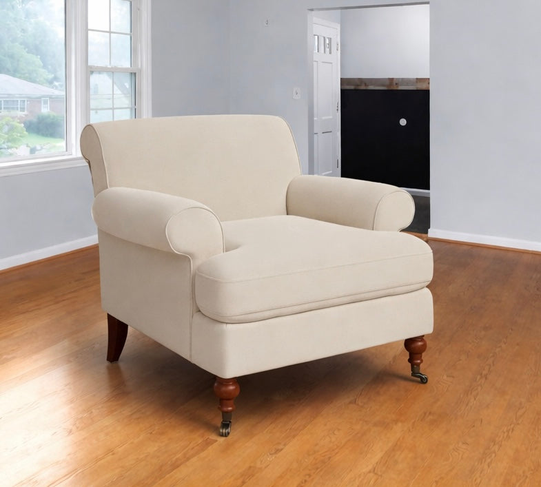 Fawn Velvet Chair