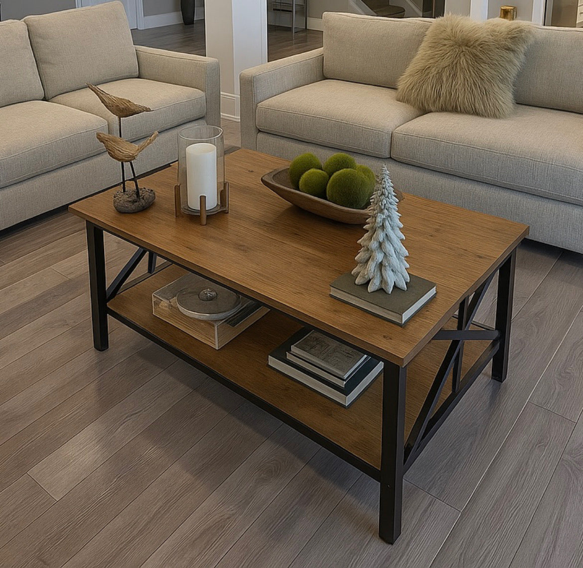 Modern 2-Tier Center Table