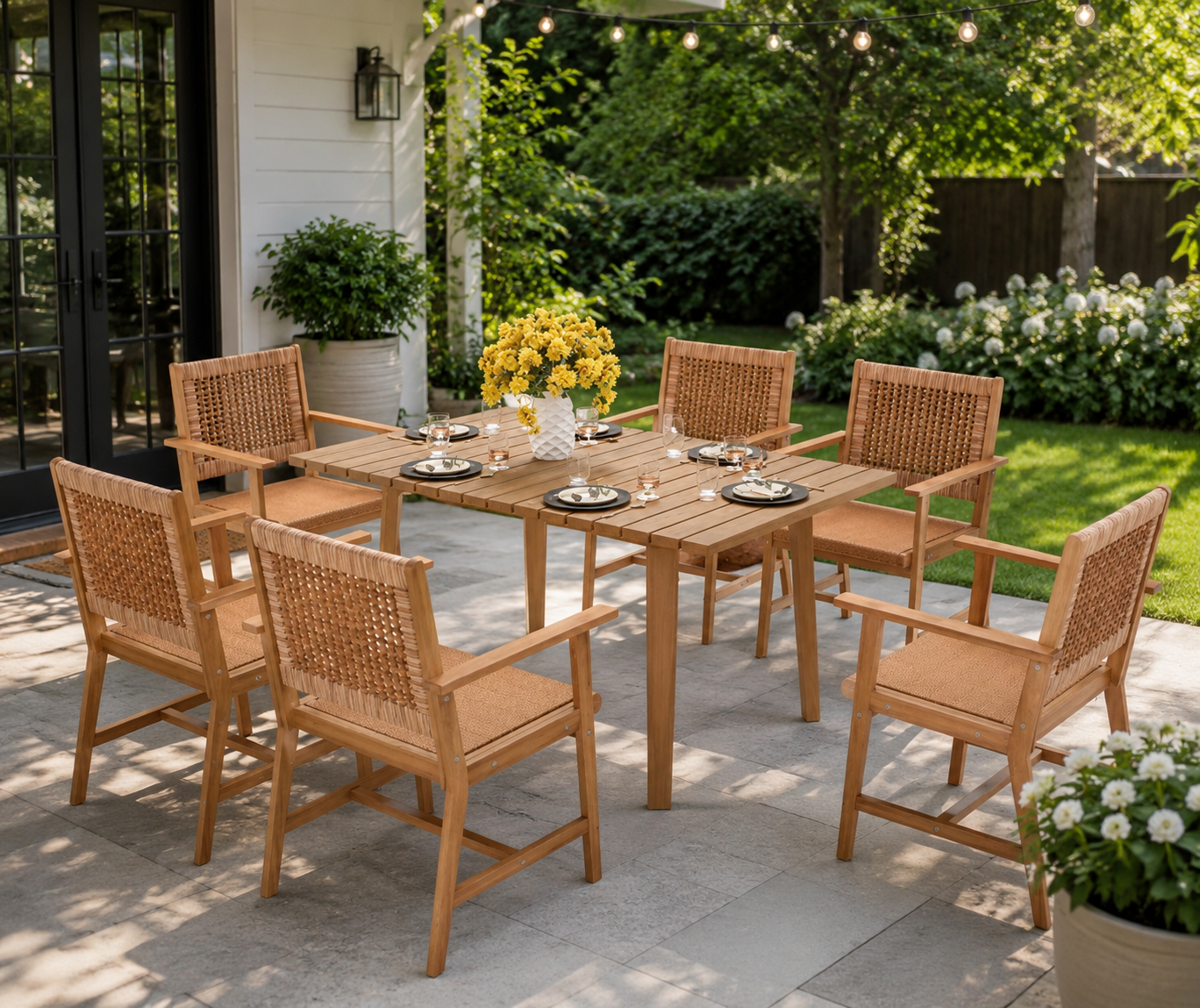 Rattan Outdoor Patio Dining Set