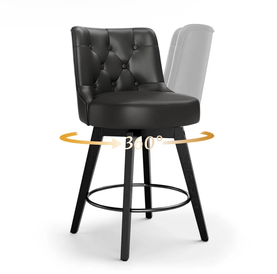 37" Swivel Counter Stool (Set of 2)