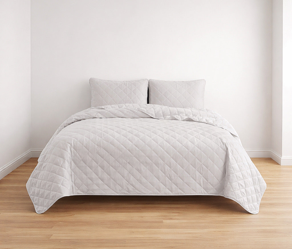 Microfiber Reversible Quilt Set