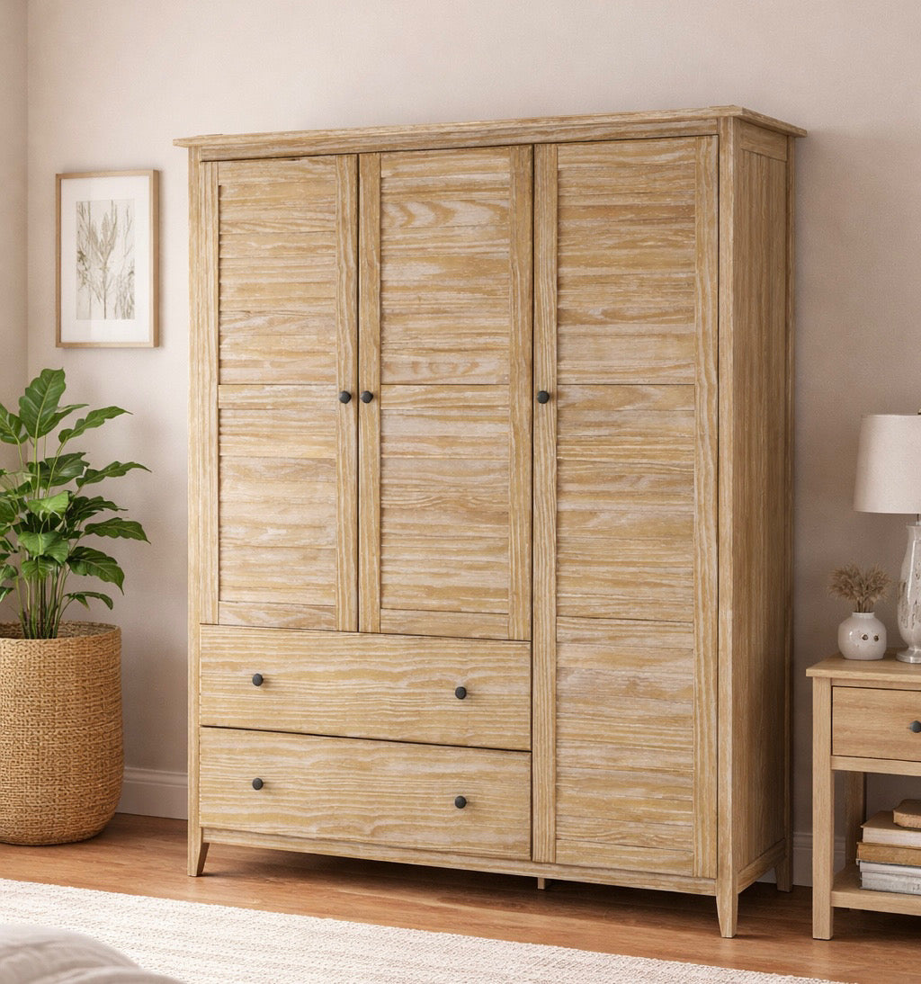 59” Solid Wood Armoire