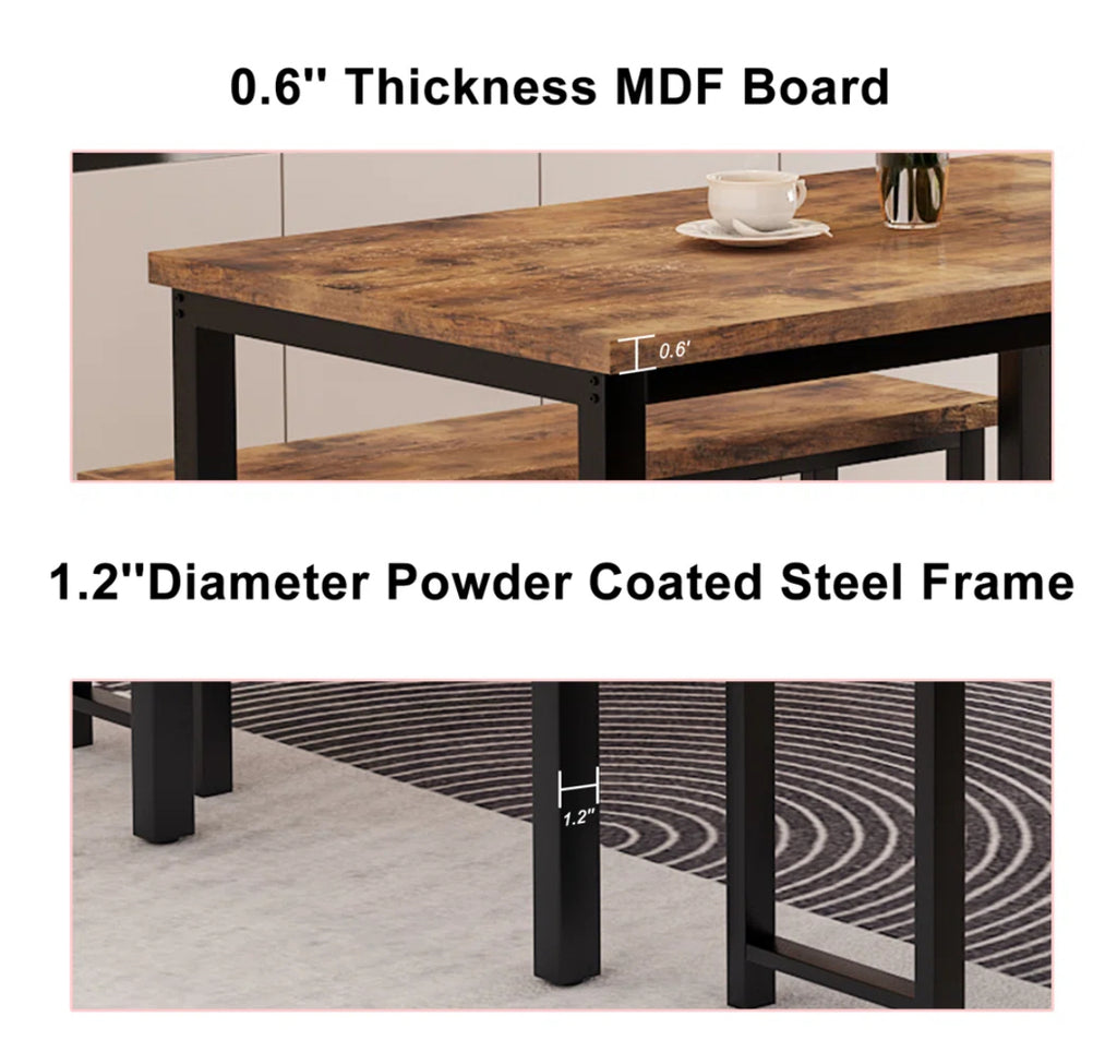 3-Piece Elegant Kitchen Table Set