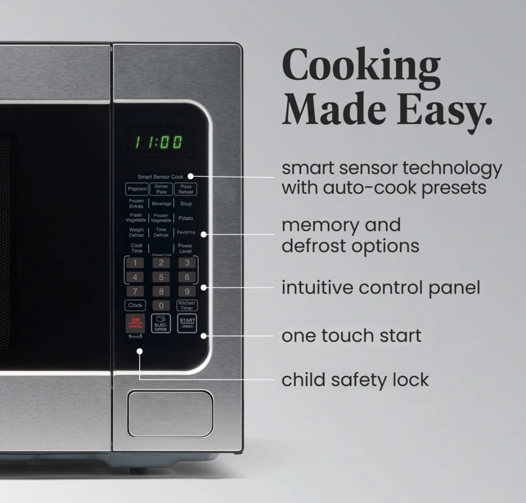 Farberware 2.2 Cubic Feet Professional & Smart Microwave Oven w/ Sensor Cooking