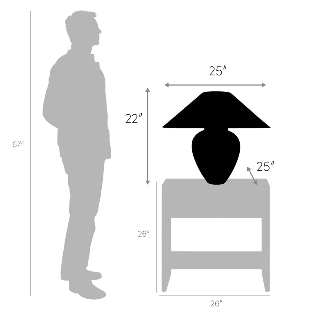 22”-26” Lovely Table Lamp