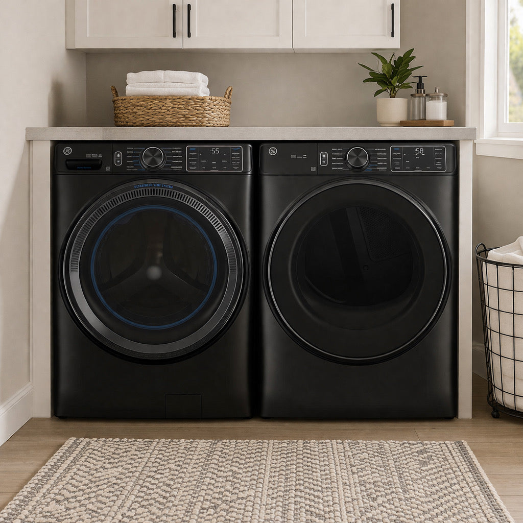 GE Front Load Washer & Electric Dryer Set