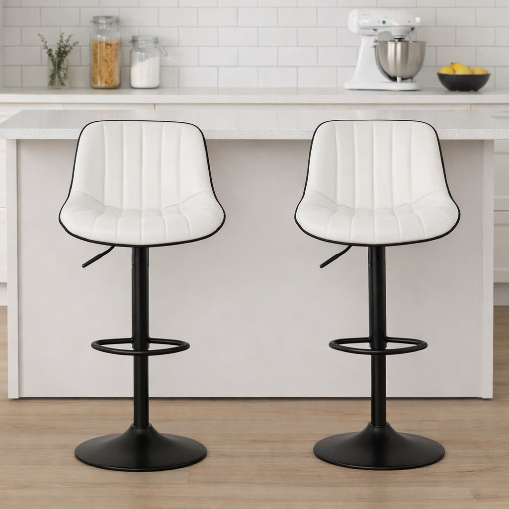 Modern Adjustable Island Counter Stools (Set of 2)
