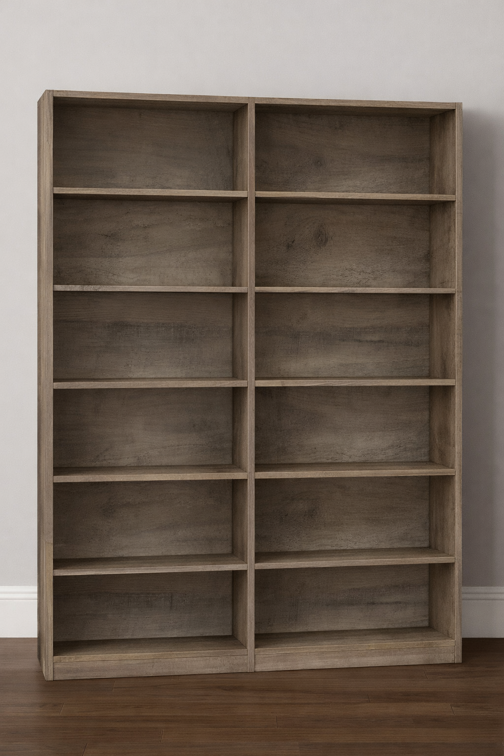 6-Tier Double Wide Bookshelf
