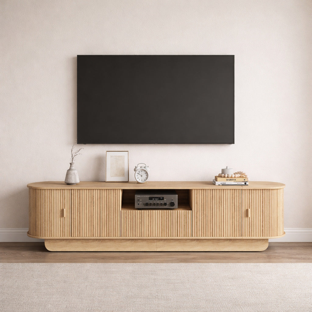 Fluted TV Console