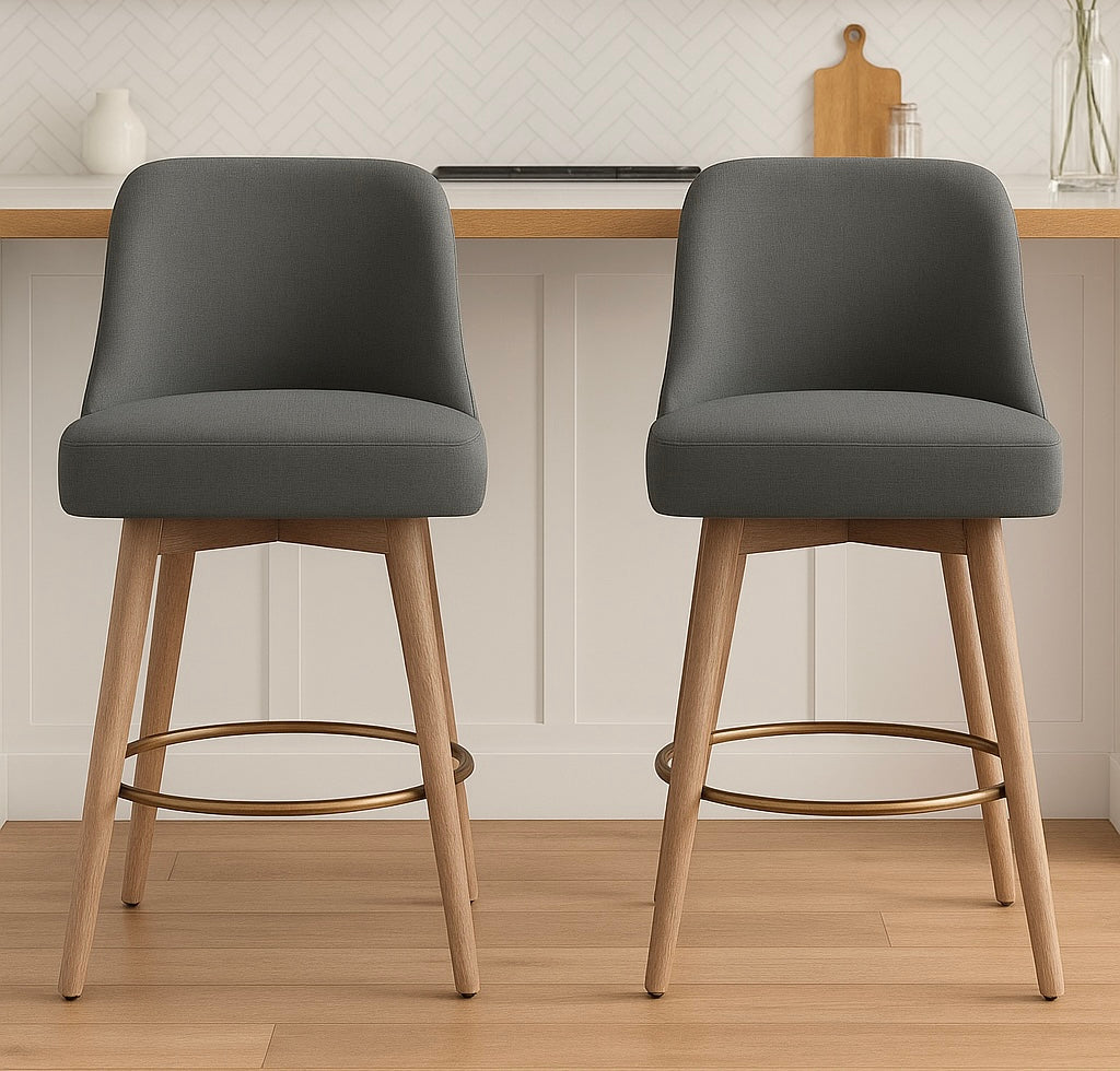 26" Swivel Counter Stools (Set of 2)