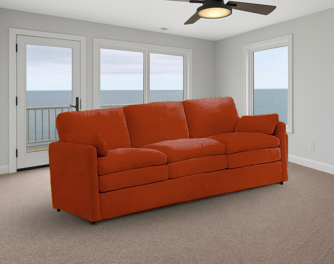 Double Plush Cushioned Sofa