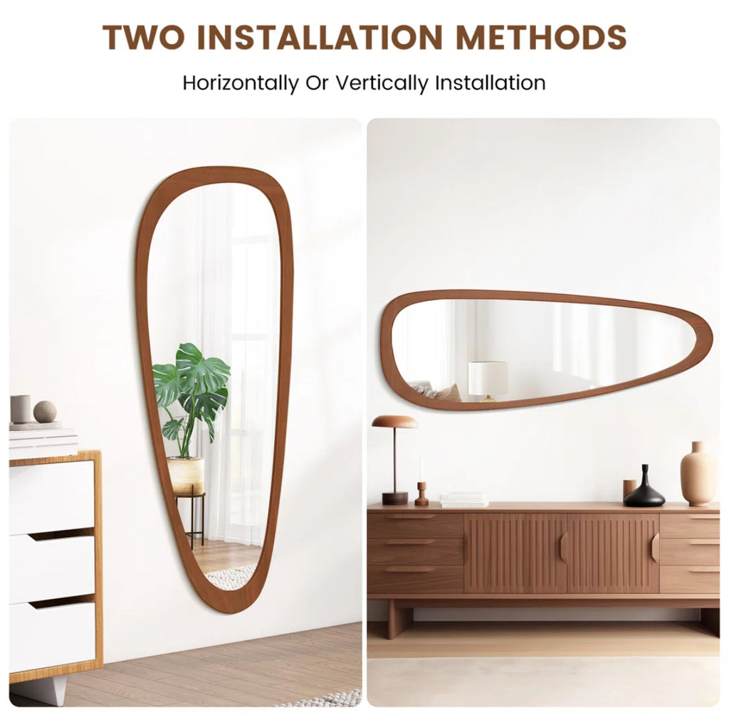 Unique Wood Accent Mirror