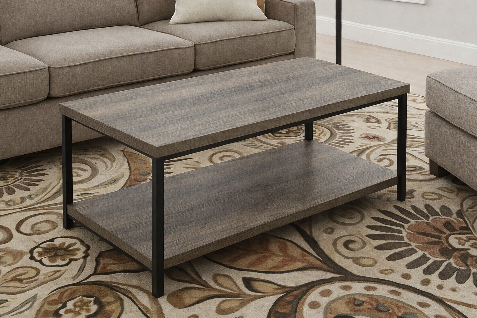 Industrial Wood Coffee Table