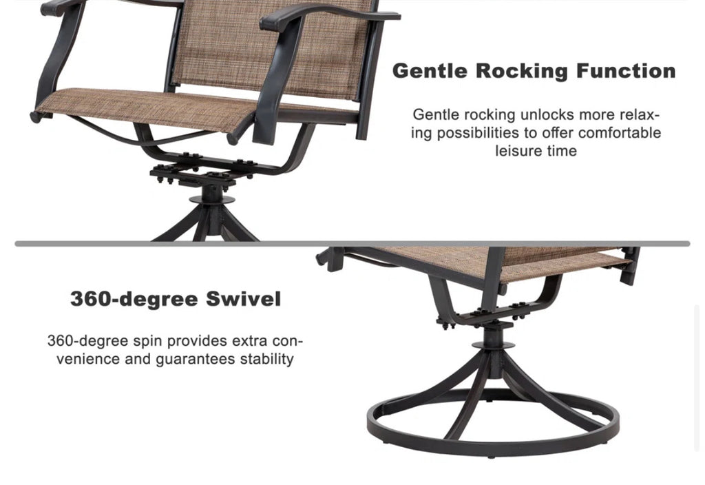 6-Person Metal Dining Set