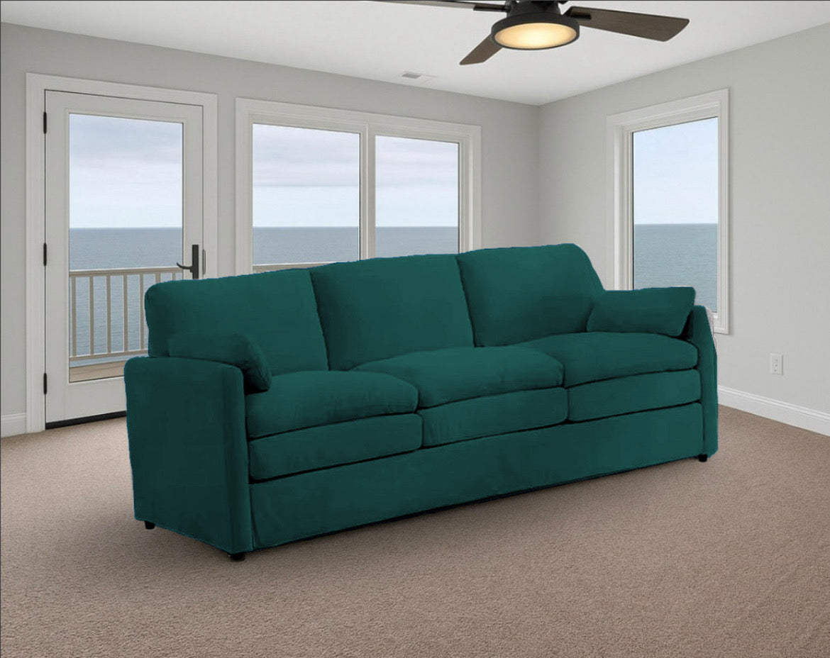 Double Plush Cushioned Sofa