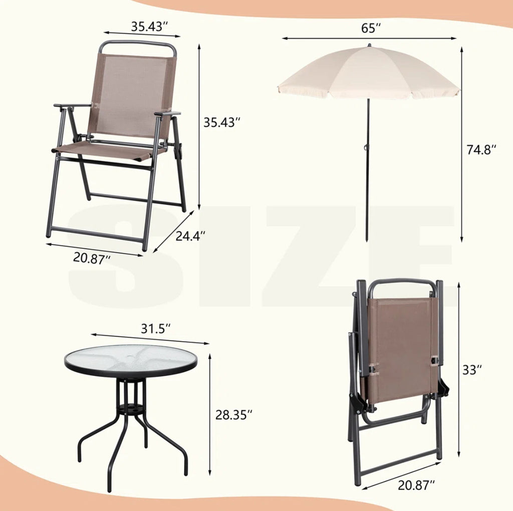 4-Person Backyard Dining Set