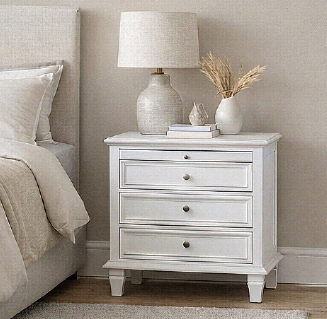 3-Drawer Farmhouse Nightstand