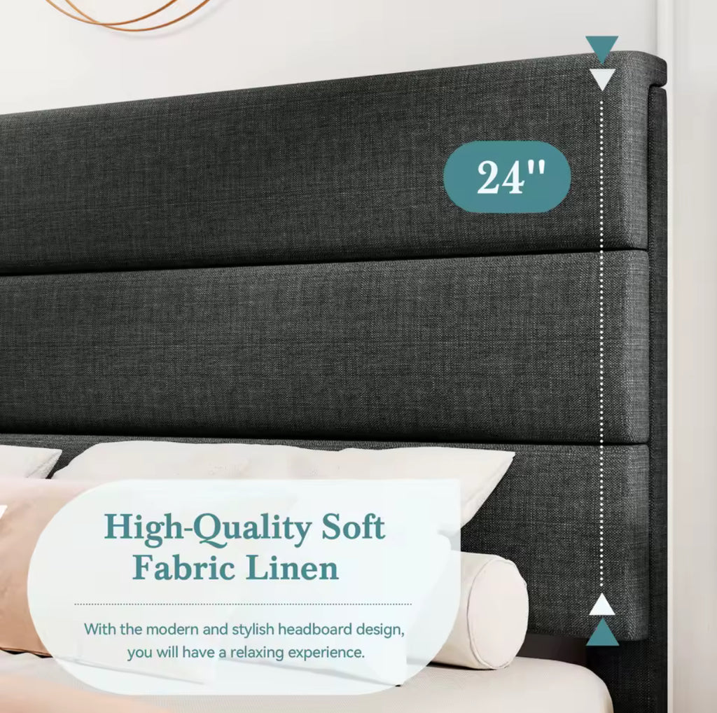 Linen Bed Platform