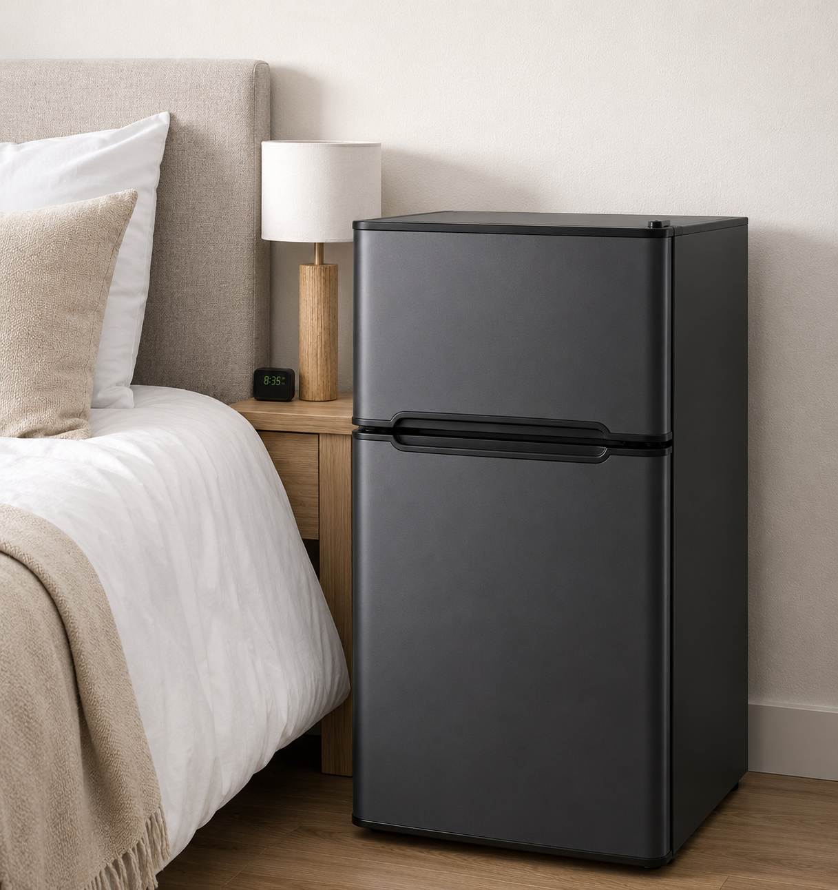Simzlife 3.2 Cubic Feet Small Fridge w/ Freezer