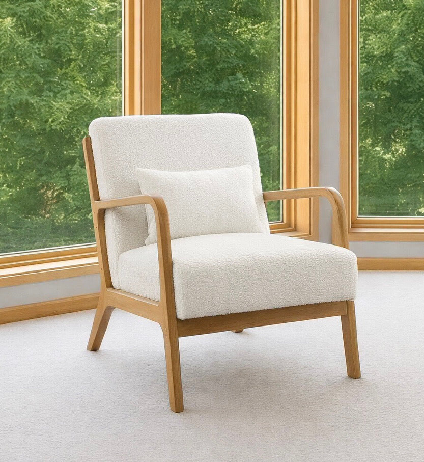 Boho Armchair w/ Lumbar Pillow