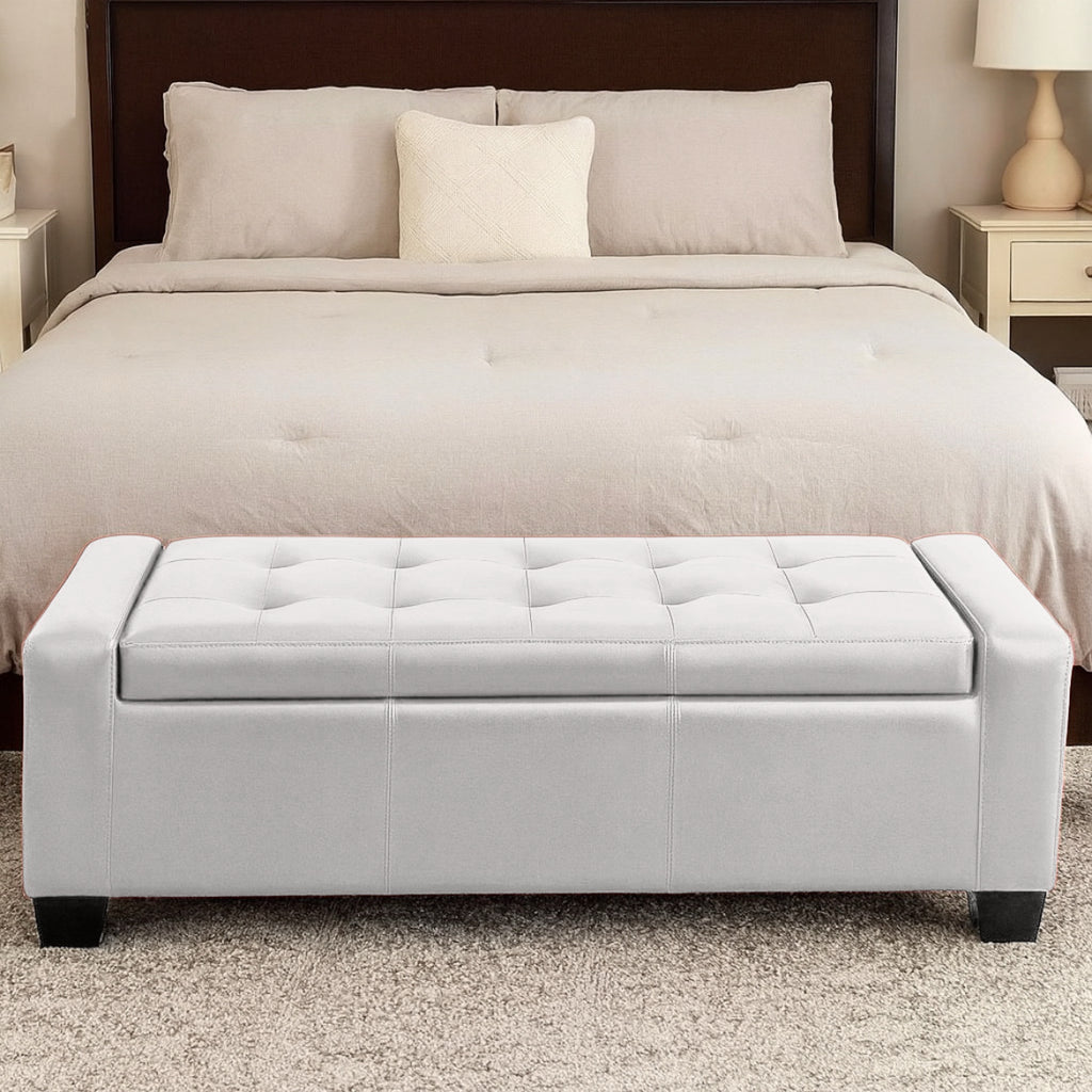 51” Large Tufted Bench