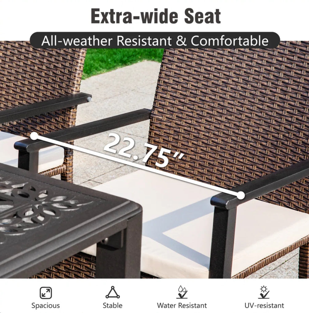 8-Person Patio Dining Set w/ Cushions
