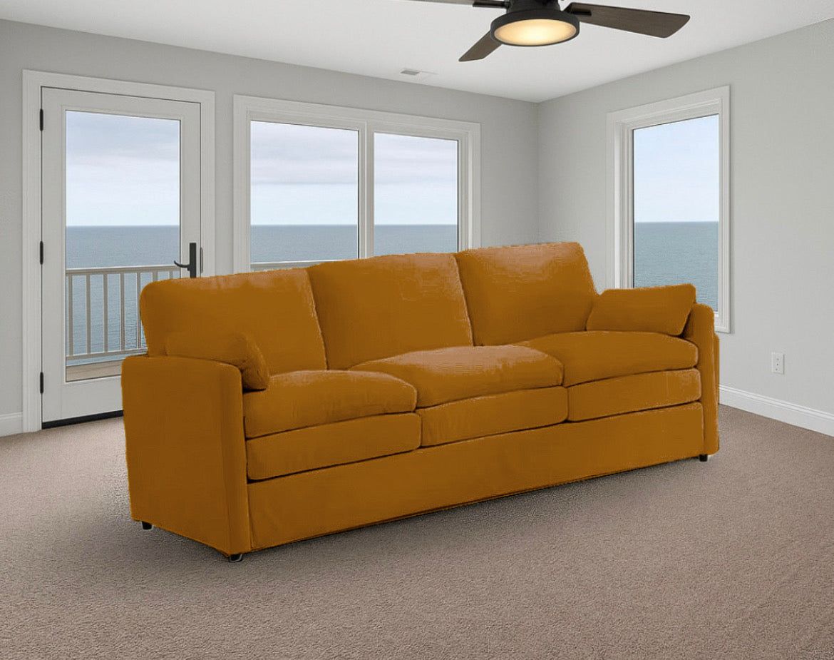 Double Plush Cushioned Sofa