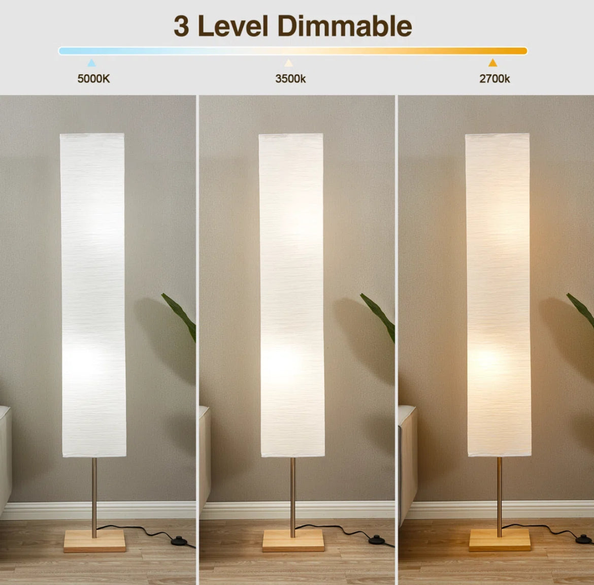 65” Dimmable LED Floor Lamp