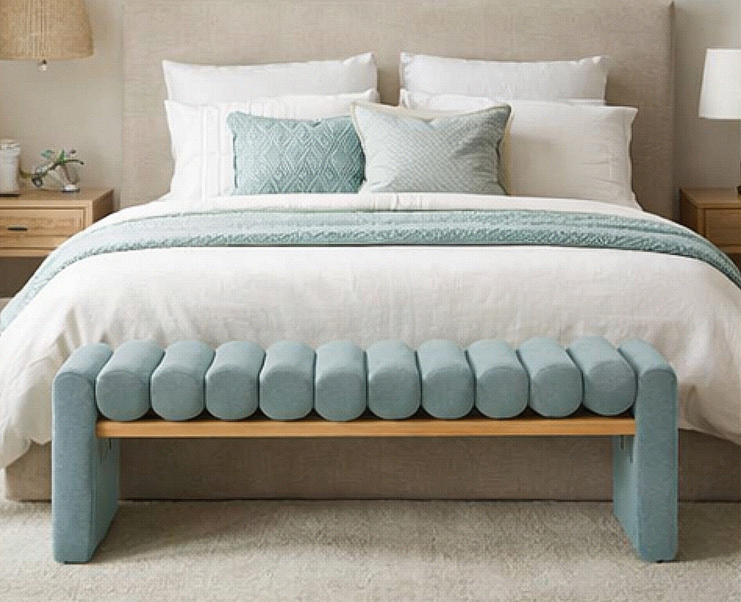 52” Modern Bench w/ Solid Wood Construction